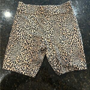 Forever 21 Biker Shorts Leopard